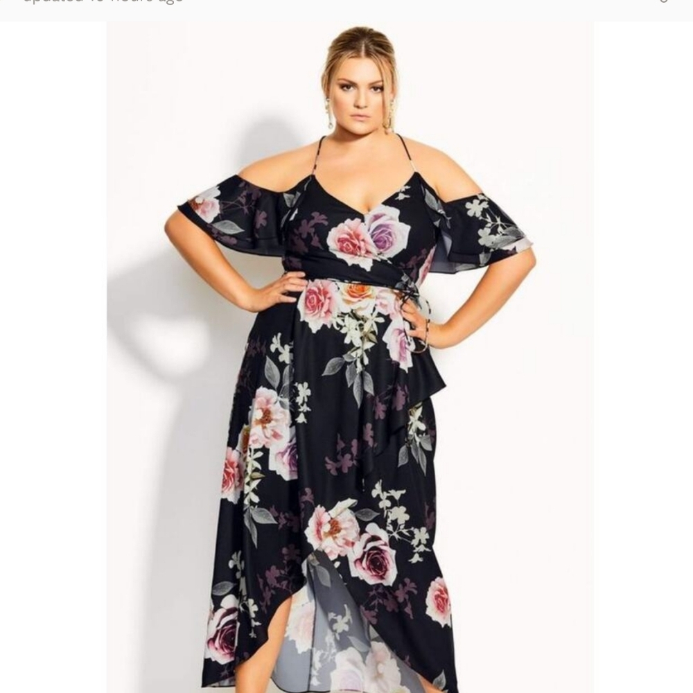 City Chic Cold Shoulder Maxi